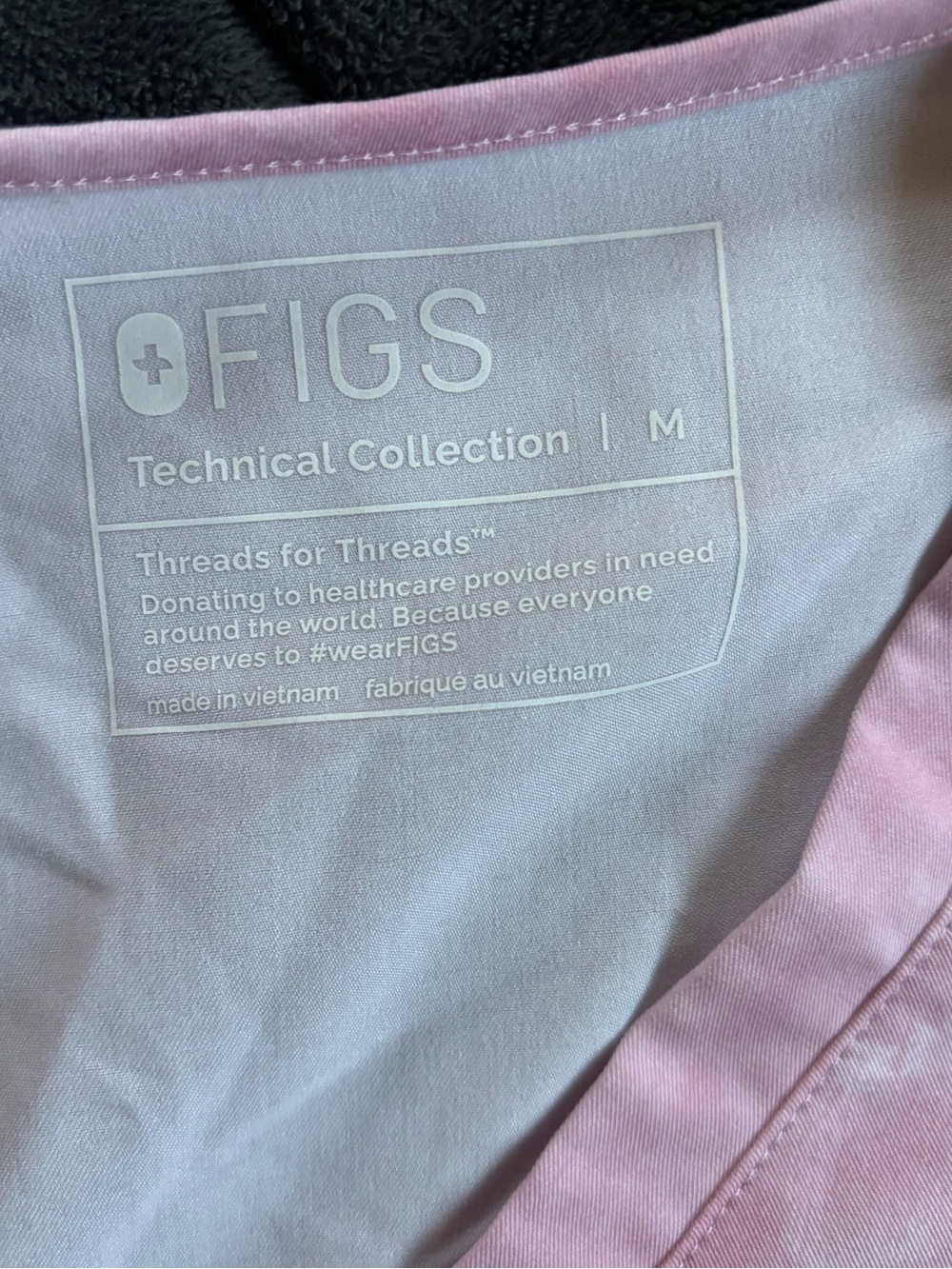 LIMITED EDITION Pink Marble Scrubs set Figs Medium - Picture 5 of 7